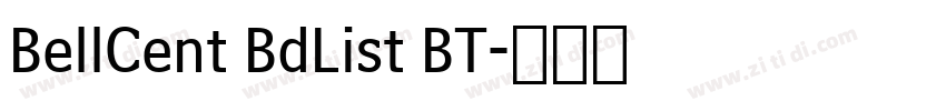 BellCent BdList BT字体转换